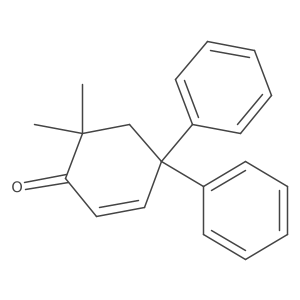 6,6-Dimethyl-4,4-diphenyl-2-cyclohexen-1-one Structure