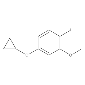 2-Cyclopropoxy-5-iodo-6-methoxycyclohexa-1,3-diene结构式