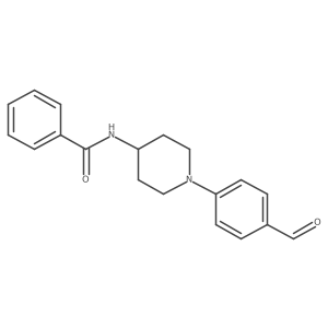 N-(1-(4-formylphenyl)piperidin-4-yl)benzamide结构式