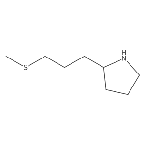 2-(3-(Methylthio)propyl)pyrrolidine Structure