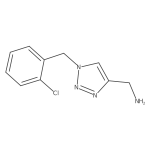 {1-[(2-chlorophenyl)methyl]-1H-1,2,3-triazol-4-yl}methanamine结构式