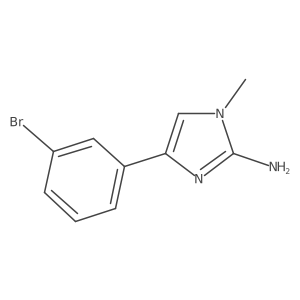 4-(3-Bromophenyl)-1-methylimidazol-2-amine Structure
