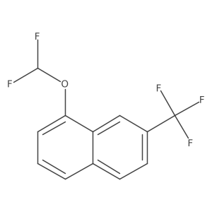 1-(Difluoromethoxy)-7-(trifluoromethyl)naphthalene结构式