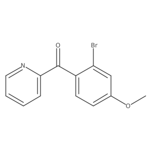 2-(2-Bromo-4-methoxybenzoyl)pyridine结构式