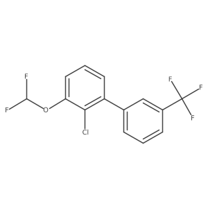 2-Chloro-3-(difluoromethoxy)-3'-(trifluoromethyl)-1,1'-biphenyl结构式