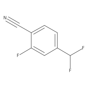4-(Difluoromethyl)-2-fluorobenzonitrile结构式