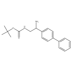 (R)-tert-butyl (2-([1,1'-biphenyl]-4-yl)-2-aminoethyl)carbamate结构式