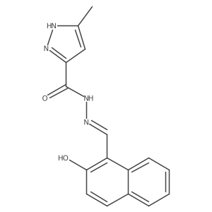 (E)-N'-((2-hydroxynaphthalen-1-yl)methylene)-3-methyl-1H-pyrazole-5-carbohydrazide Structure