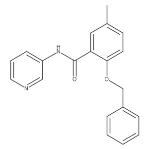5-Methyl-2-[(phenylmethyl)oxy]-N-3-pyridinylbenzamide Structure