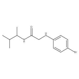 2-((4-Bromophenyl)amino)-N-(3-methylbutan-2-yl)acetamide结构式