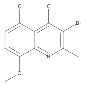 3-Bromo-4,5-dichloro-8-methoxy-2-methylquinoline Structure