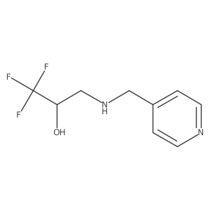 1,1,1-Trifluoro-3-((pyridin-4-ylmethyl)amino)propan-2-ol结构式