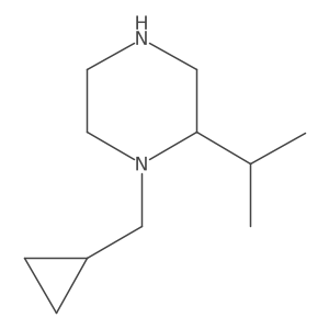 1-(Cyclopropylmethyl)-2-(propan-2-yl)piperazine Structure