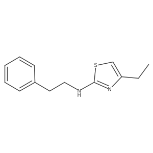 4-Ethyl-N-phenethylthiazol-2-amine结构式