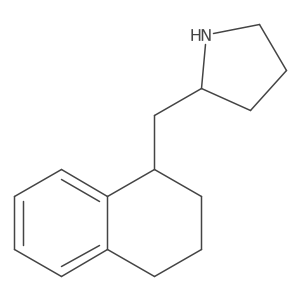 2-(1,2,3,4-Tetrahydronaphthalen-1-ylmethyl)pyrrolidine结构式