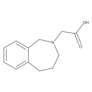 2-(1,3,4,5-Tetrahydro-2H-benzo[c]azepin-2-yl)acetic acid Structure