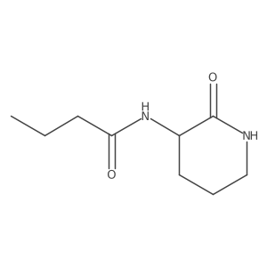 Butanamide, N-(2-oxo-3-piperidinyl)- Structure