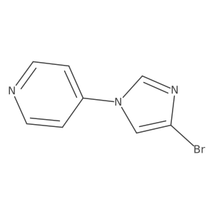 4-(4-bromo-1H-imidazol-1-yl)pyridine结构式