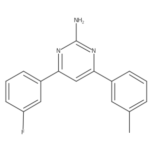 4-(3-Fluorophenyl)-6-(3-methylphenyl)pyrimidin-2-amine结构式