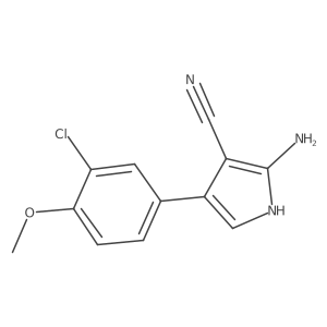 2-amino-4-(3-chloro-4-methoxyphenyl)-1H-pyrrole-3-carbonitrile Structure
