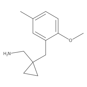 (1-(2-Methoxy-5-methylbenzyl)cyclopropyl)methanamine结构式