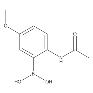 B-[2-(Acetylamino)-5-methoxyphenyl]boronic acid Structure