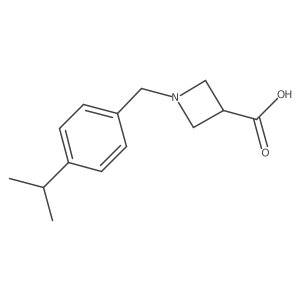 1-{[4-(Propan-2-yl)phenyl]methyl}azetidine-3-carboxylic acid结构式