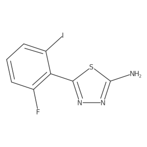 5-(2-Fluoro-6-iodophenyl)-1,3,4-thiadiazol-2-amine Structure