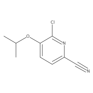 6-Chloro-5-isopropoxy-pyridine-2-carbonitrile结构式