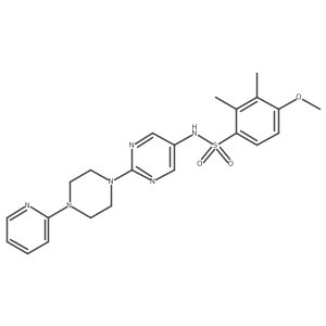 4-methoxy-2,3-dimethyl-N-(2-(4-(pyridin-2-yl)piperazin-1-yl)pyrimidin-5-yl)benzenesulfonamide Structure