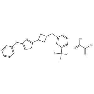 3-Benzyl-5-(1-(3-(trifluoromethyl)benzyl)azetidin-3-yl)-1,2,4-oxadiazole oxalate Structure