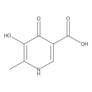 5-hydroxy-6-methyl-4-oxo-1H-pyridine-3-carboxylic acid结构式