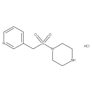 1-((Pyridin-3-ylmethyl)sulfonyl)piperazine hydrochloride结构式