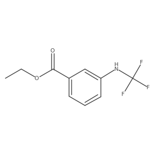 Ethyl 3-((trifluoromethyl)amino)benzoate结构式