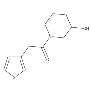 (R)-1-(3-hydroxypiperidin-1-yl)-2-(thiophen-3-yl)ethanone结构式