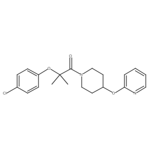 2-(4-Chlorophenoxy)-2-methyl-1-(4-(pyridin-2-yloxy)piperidin-1-yl)propan-1-one Structure