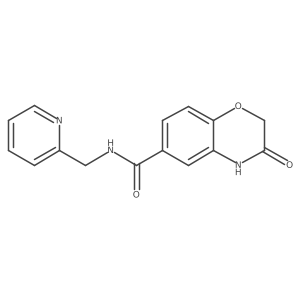3-hydroxy-N-(pyridin-2-ylmethyl)-2H-1,4-benzoxazine-6-carboxamide Structure