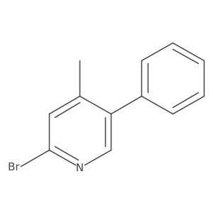 2-Bromo-4-methyl-5-phenylpyridine结构式