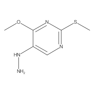 5-hydrazinyl-4-methoxy-2-(methylthio)Pyrimidine结构式