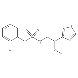 1-(2-Chlorophenyl)-N-[2-methoxy-2-(thiophen-3-YL)ethyl]methanesulfonamide结构式
