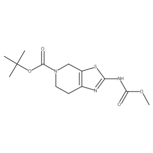 tert-butyl 2-((methoxycarbonyl)amino)-6,7-dihydrothiazolo[5,4-c]pyridine-5(4H)-carboxylate结构式