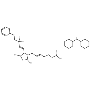 Tafluprost acid Dicyclohexylamine salt结构式