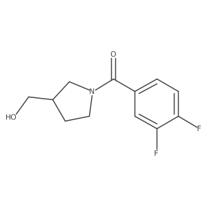 (3,4-Difluorophenyl)(3-(hydroxymethyl)pyrrolidin-1-yl)methanone Structure