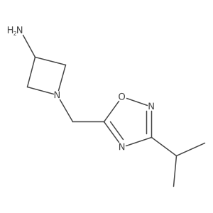 1-{[3-(Propan-2-yl)-1,2,4-oxadiazol-5-yl]methyl}azetidin-3-amine结构式