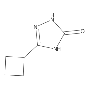 3-cyclobutyl-1H-1,2,4-triazol-5(4H)-one Structure