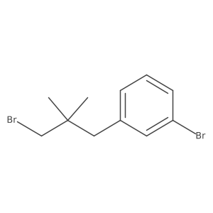 1-Bromo-3-(3-bromo-2,2-dimethylpropyl)benzene结构式