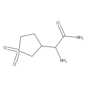 2-Amino-2-(1,1-dioxidotetrahydrothiophen-3-yl)acetamide Structure