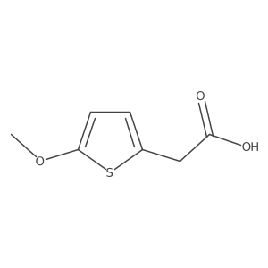 2-(5-Methoxythiophen-2-yl)acetic acid结构式