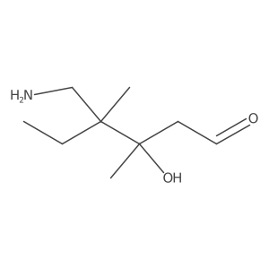 4-(Aminomethyl)-3-hydroxy-3,4-dimethylhexanal Structure
