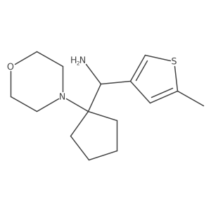 3-Thiophenemethanamine, 5-methyl-I+/--[1-(4-morpholinyl)cyclopentyl]-结构式